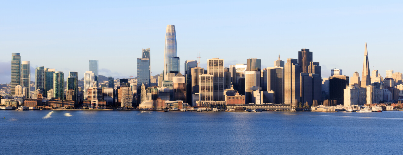 San Francisco Skyline near water