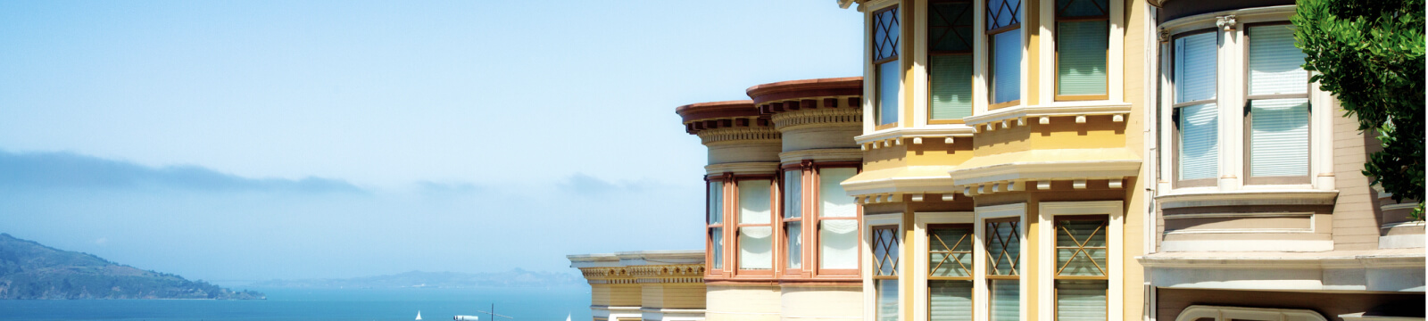 a line up of homes in San Francisco